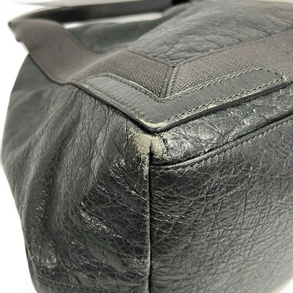 Balenciaga Tote Navy Cabas Da Ninegray Leather — view 6
