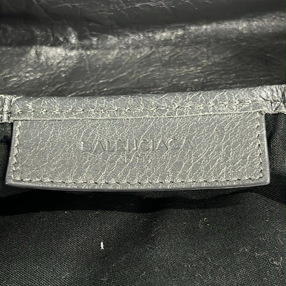Balenciaga Tote Navy Cabas Da Ninegray Leather — view 8