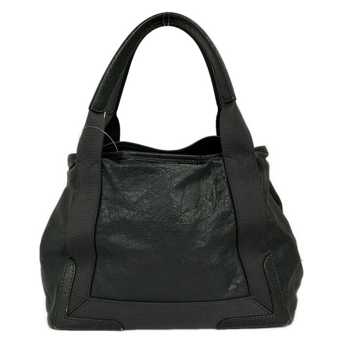 Balenciaga Tote Navy Cabas Da Ninegray Leather — view 3