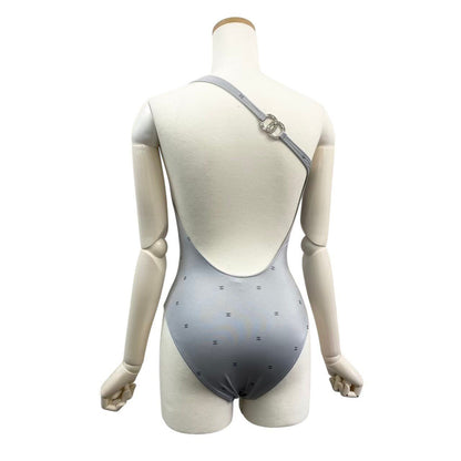 Chanel Swimwear Swimsuit CC Logo Cocobichi 34 Gray — view 2