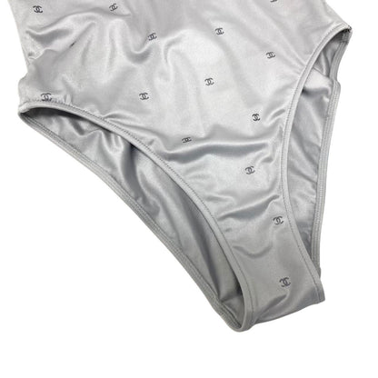 Chanel Swimwear Swimsuit CC Logo Cocobichi 34 Gray — view 7