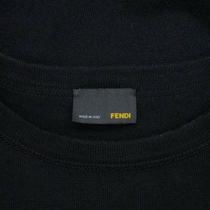 Fendi Knit Top Cotton 40 Black Sweater — view 8