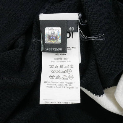 Fendi Knit Top Cotton 40 Black Sweater — view 9