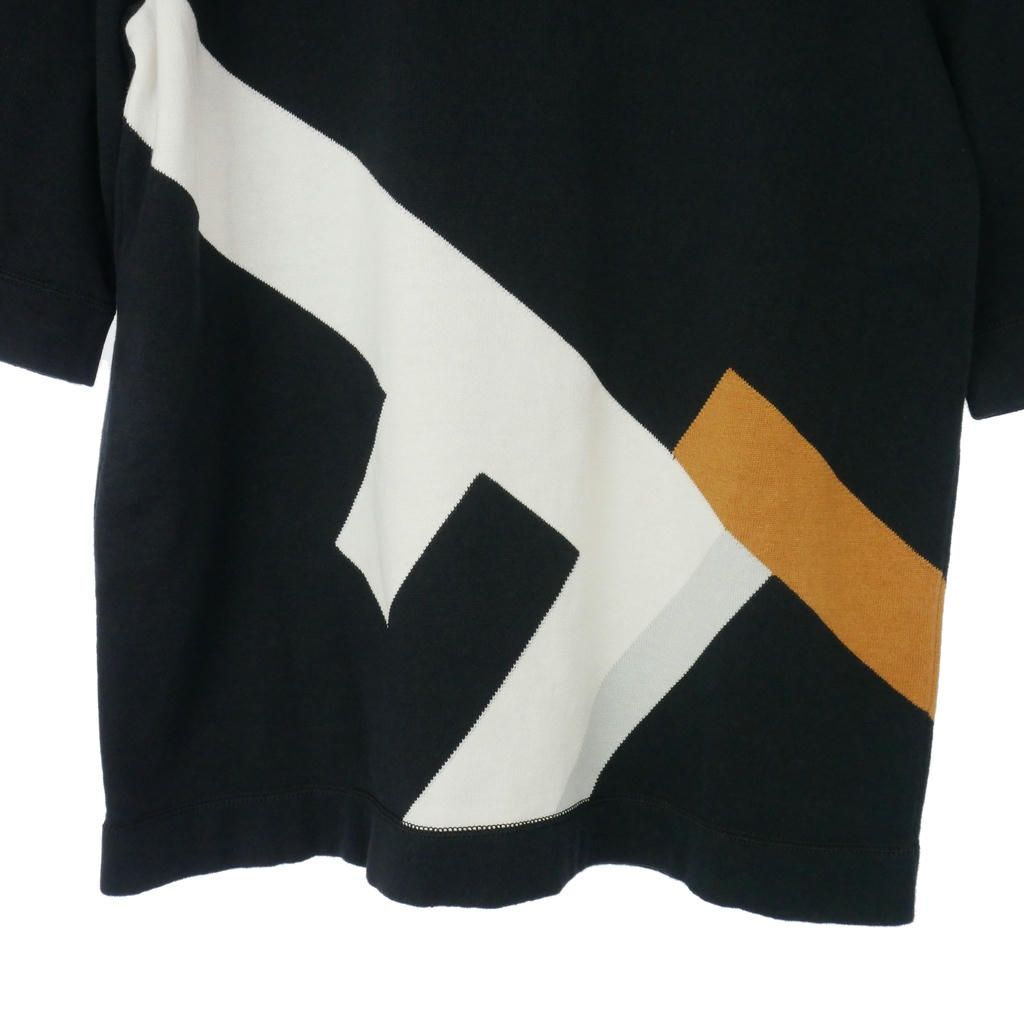 Fendi Knit Top Cotton 40 Black Sweater — view 3