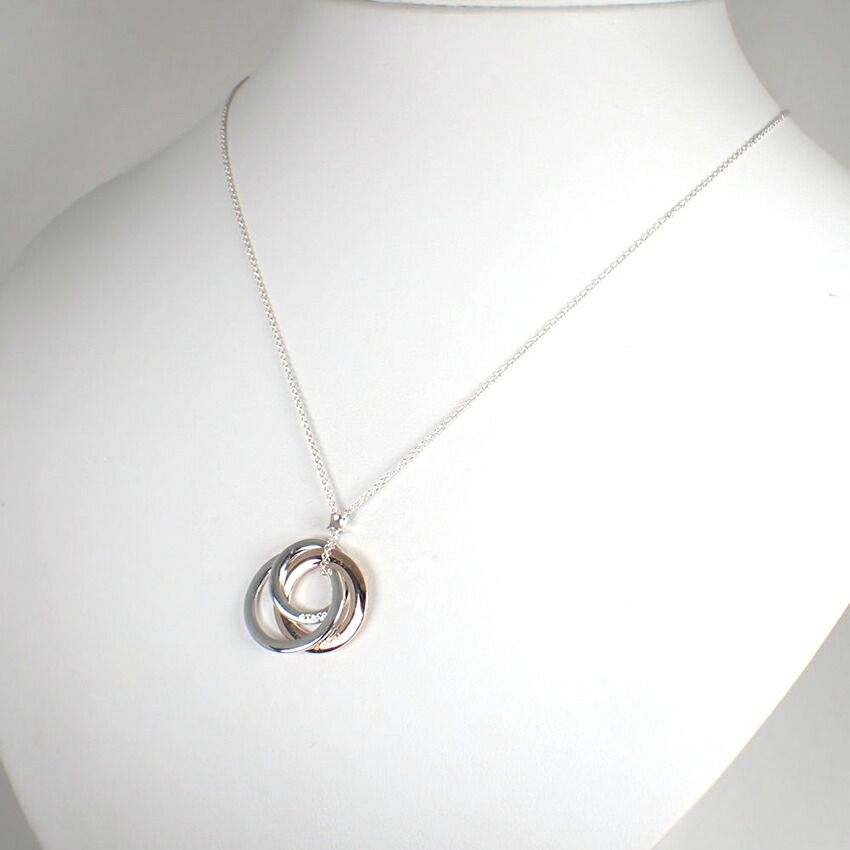 Tiffany & Co 925 Metal Interlocking Necklace — view 3