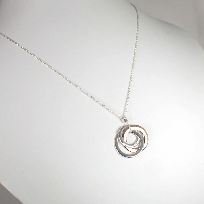 Tiffany & Co 925 Metal Interlocking Necklace — view 4