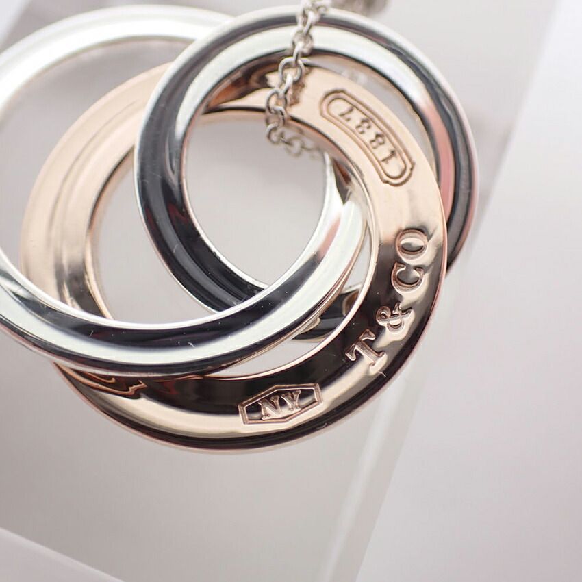 Tiffany & Co 925 Metal Interlocking Necklace — view 6