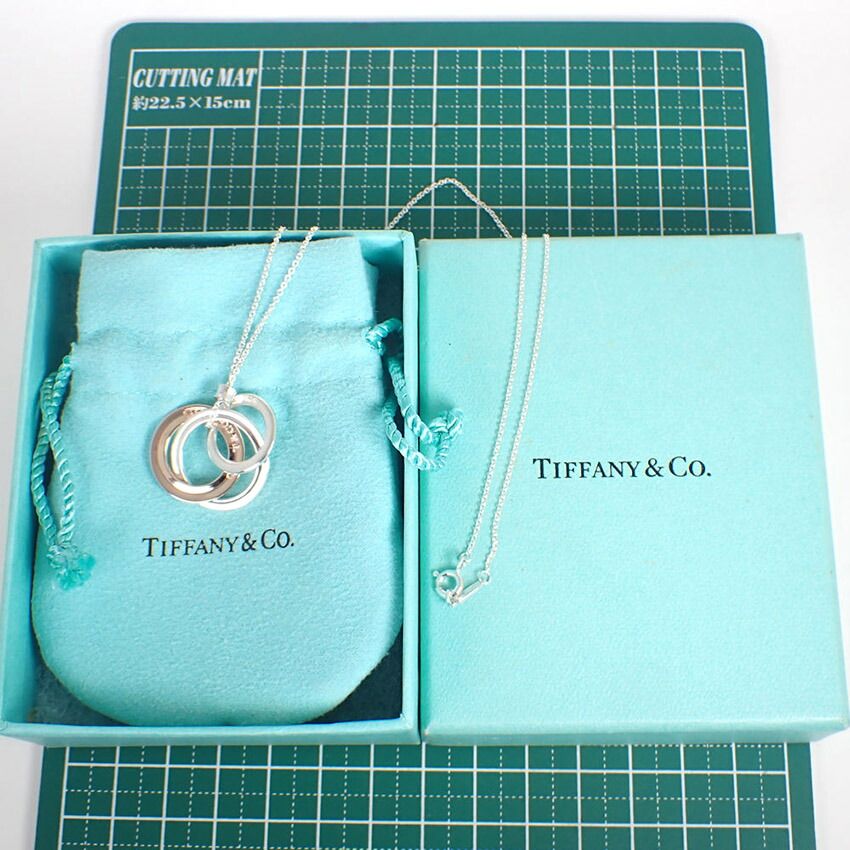 Tiffany & Co 925 Metal Interlocking Necklace — view 9