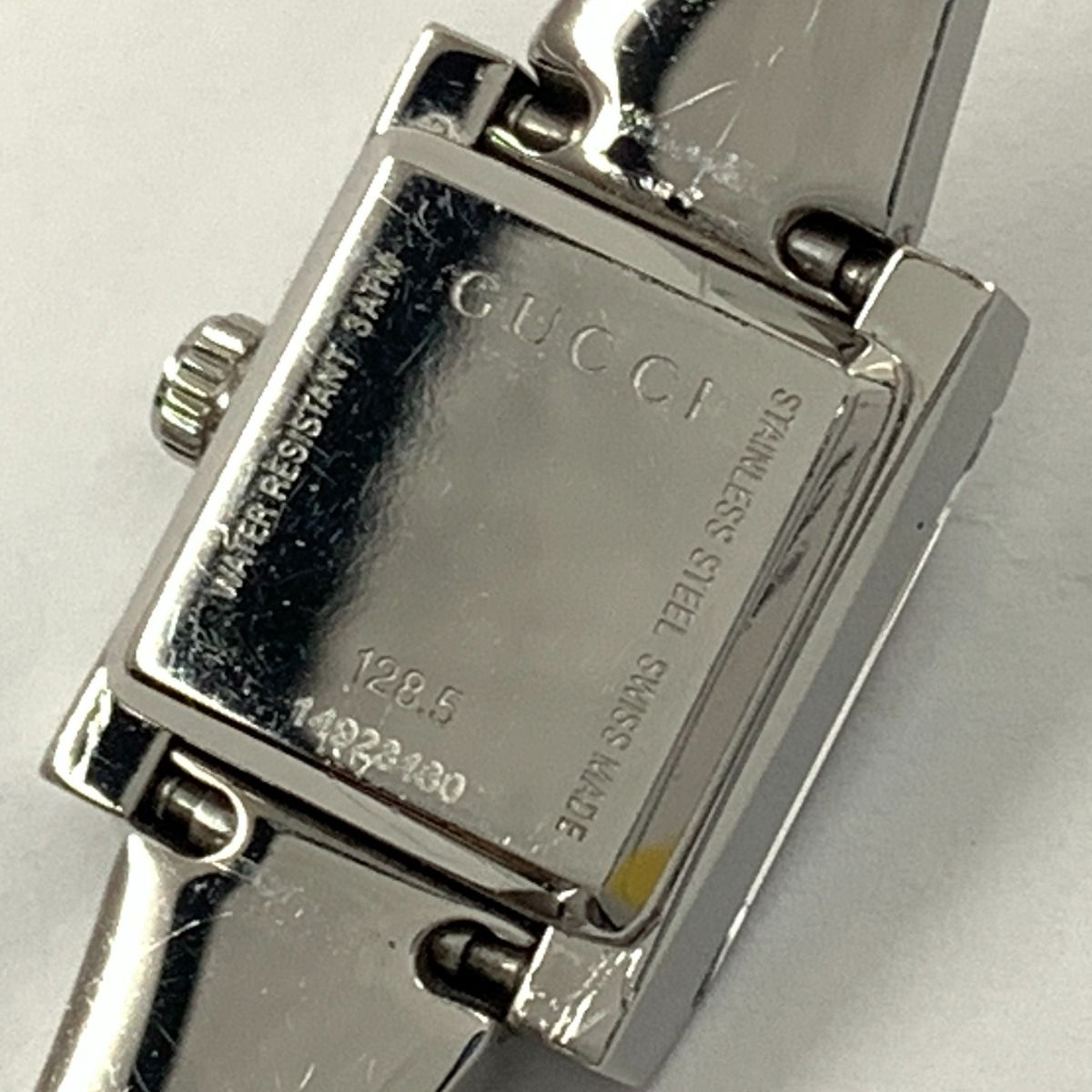 Gucci 128.5 Friends Bangle Watch Silver Pink — view 5