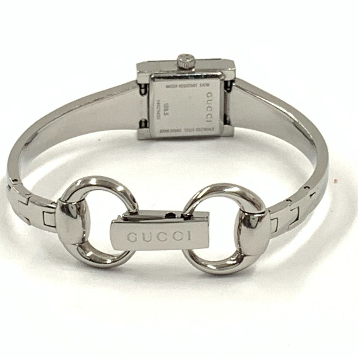 Gucci 128.5 Friends Bangle Watch Silver Pink — view 6