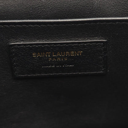 Saint Laurent Paris Handbag Baby Cabas YSL Line Black Leather Monogram — view 4
