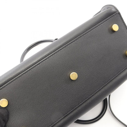 Saint Laurent Paris Handbag Baby Cabas YSL Line Black Leather Monogram — view 9