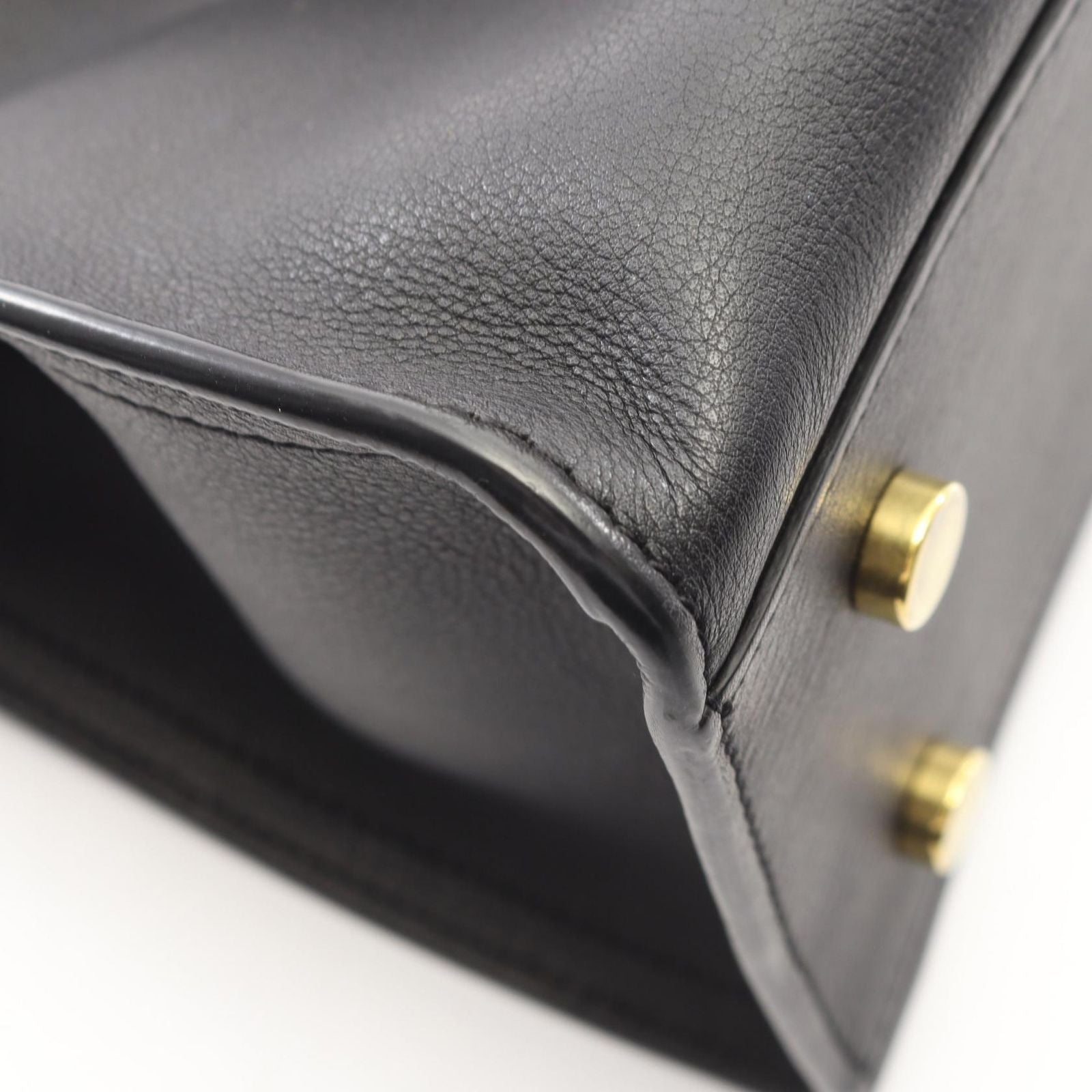 Saint Laurent Paris Handbag Baby Cabas YSL Line Black Leather Monogram — view 6