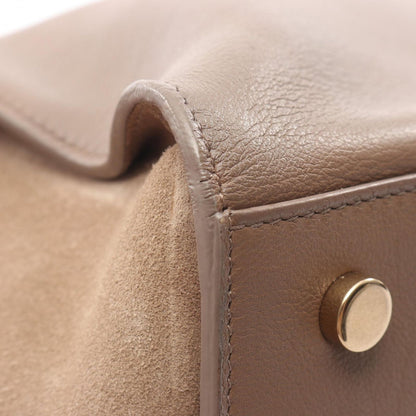 Saint Laurent Paris Handbag Baby Downtown Cabas 2-Way Gray Brown Leather — view 9