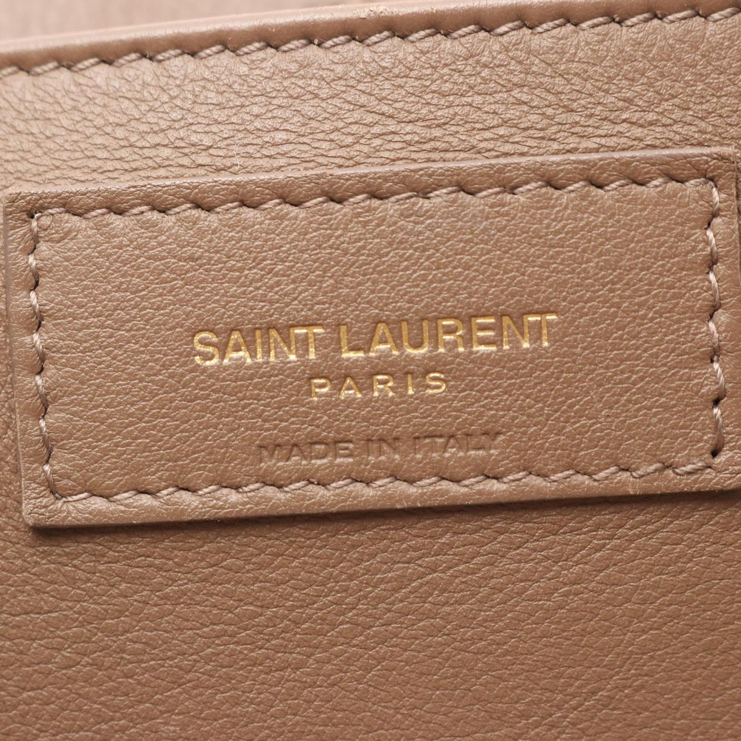 Saint Laurent Paris Handbag Baby Downtown Cabas 2-Way Gray Brown Leather — view 4