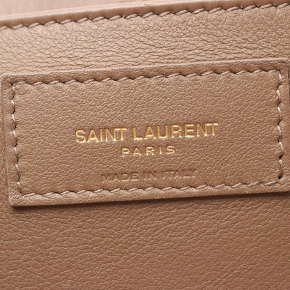Saint Laurent Paris Handbag Baby Downtown Cabas 2-Way Gray Brown Leather — view 4