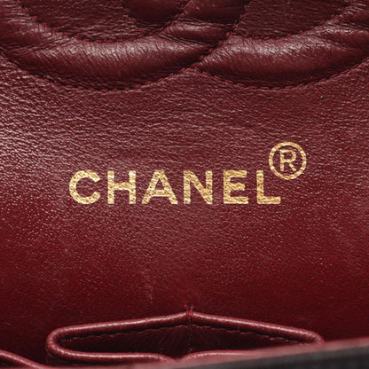 Chanel Shoulder Bag Quilted Double Flap Black Chain — view 4