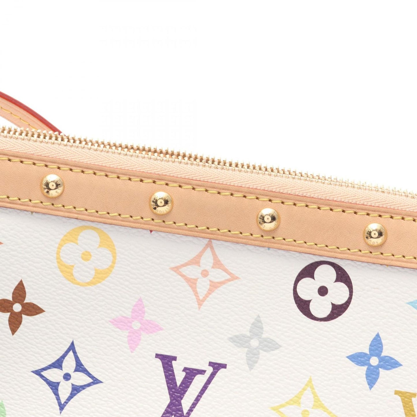 Louis Vuitton Handbag LV TM Pochette Accessoire Monogram Multicolor 2-Way Blanc — view 7