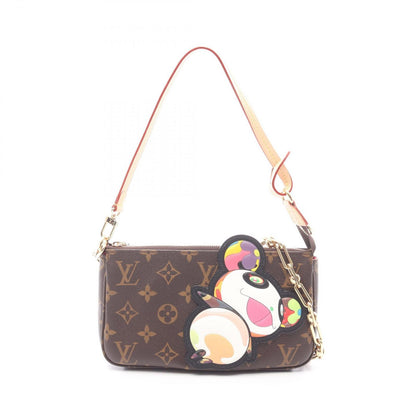Louis Vuitton Handbag LV TM Pochette Monogram Panda 2-Way Canvas Leather