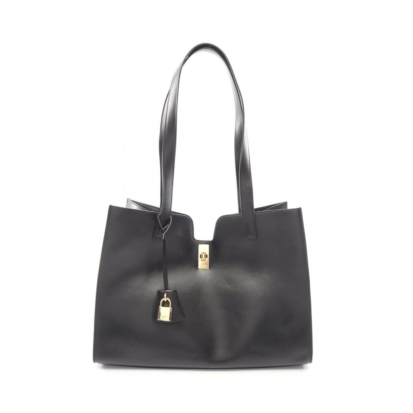 Celine Seri Tote Hippopotamus 16 Se-z Black Leather