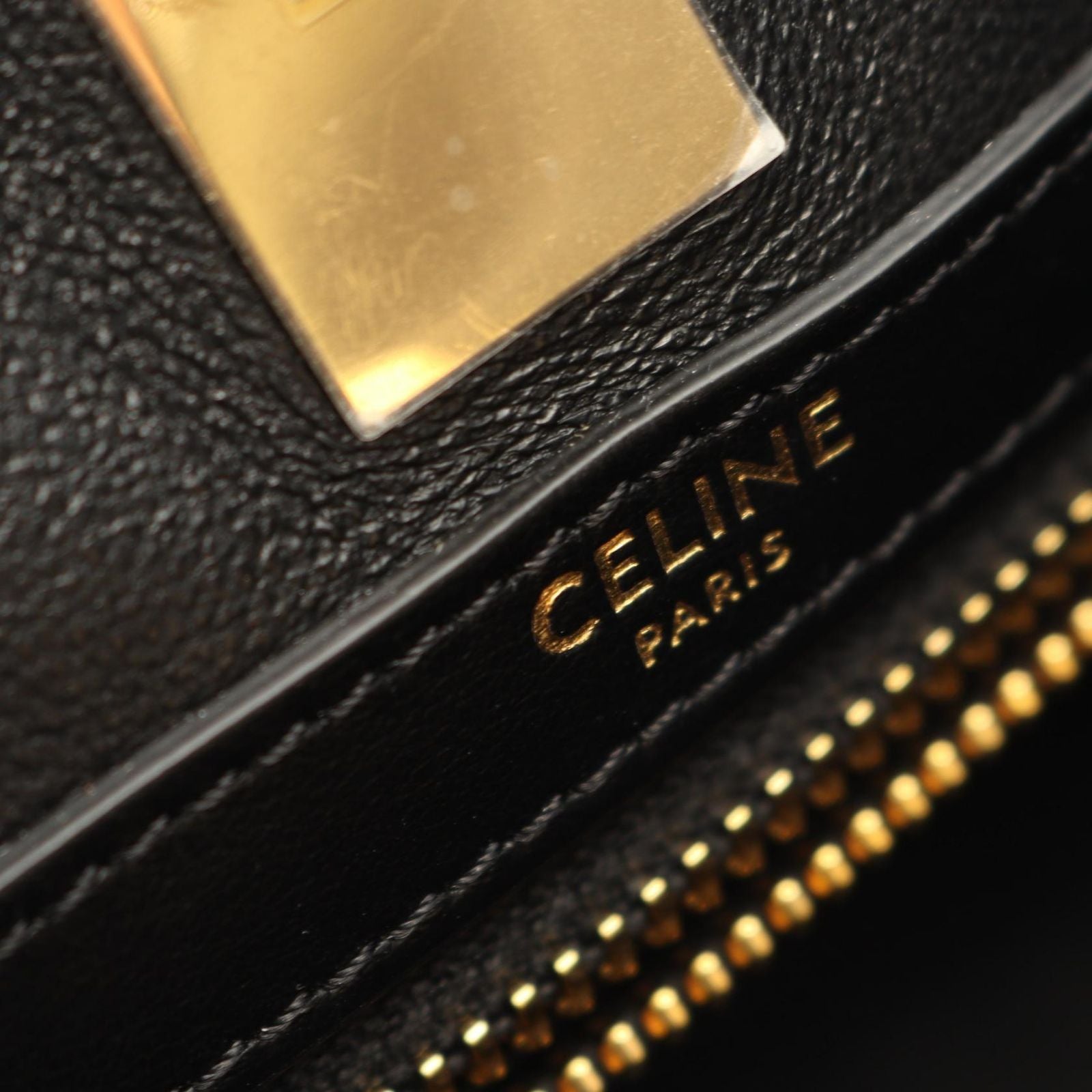 Celine Seri Tote Hippopotamus 16 Se-z Black Leather — view 4