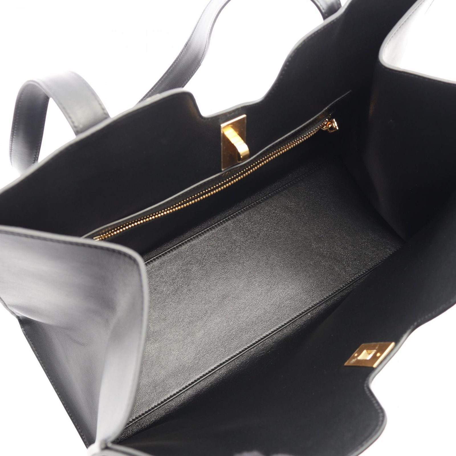 Celine Seri Tote Hippopotamus 16 Se-z Black Leather — view 3
