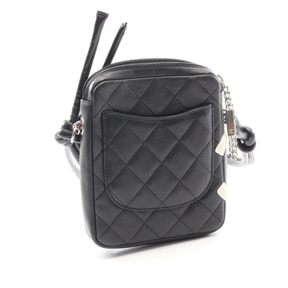 Chanel Shoulder Bag Cambon Line Small Black White Leather Pochette — view 2