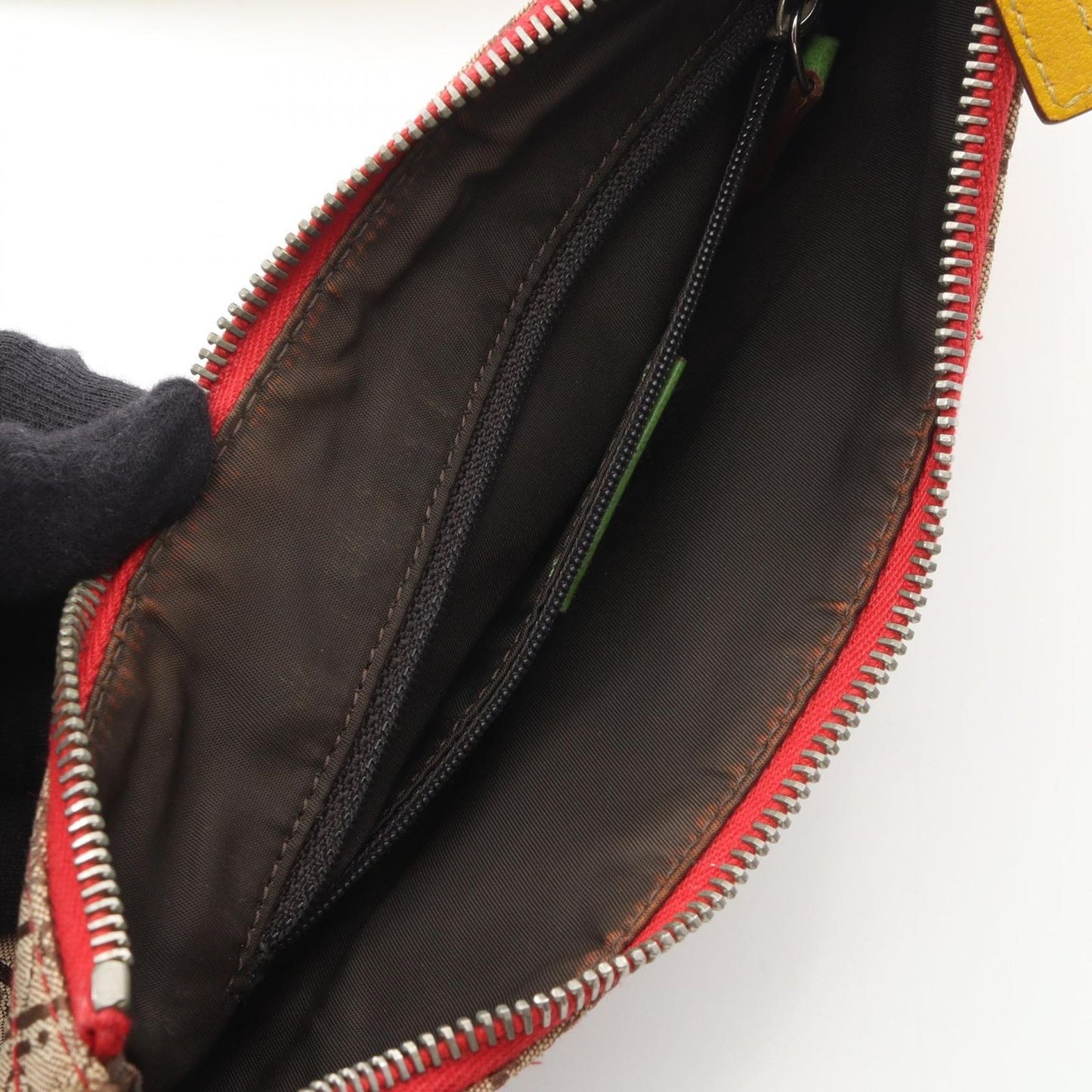 Dior Shoulder Bag Rasta Trotter Saddle Pocket Canvas Leather — view 5