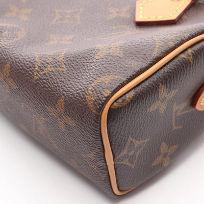 Louis Vuitton Handbag Nano Speedy Monogram 2-Way Canvas Leather — view 9
