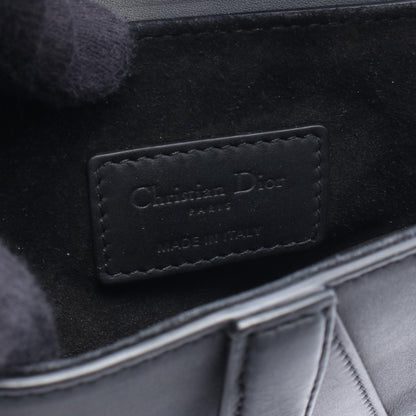 Dior Handbag Saddle Mini Black Leather Bag — view 4
