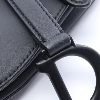 Dior Handbag Saddle Mini Black Leather Bag — view 5