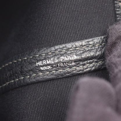 Hermes Tote Garden Party PM Black Leather — view 4