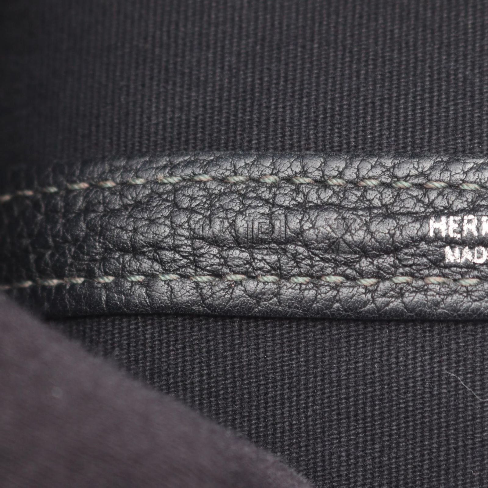 Hermes Tote Garden Party PM Black Leather — view 5