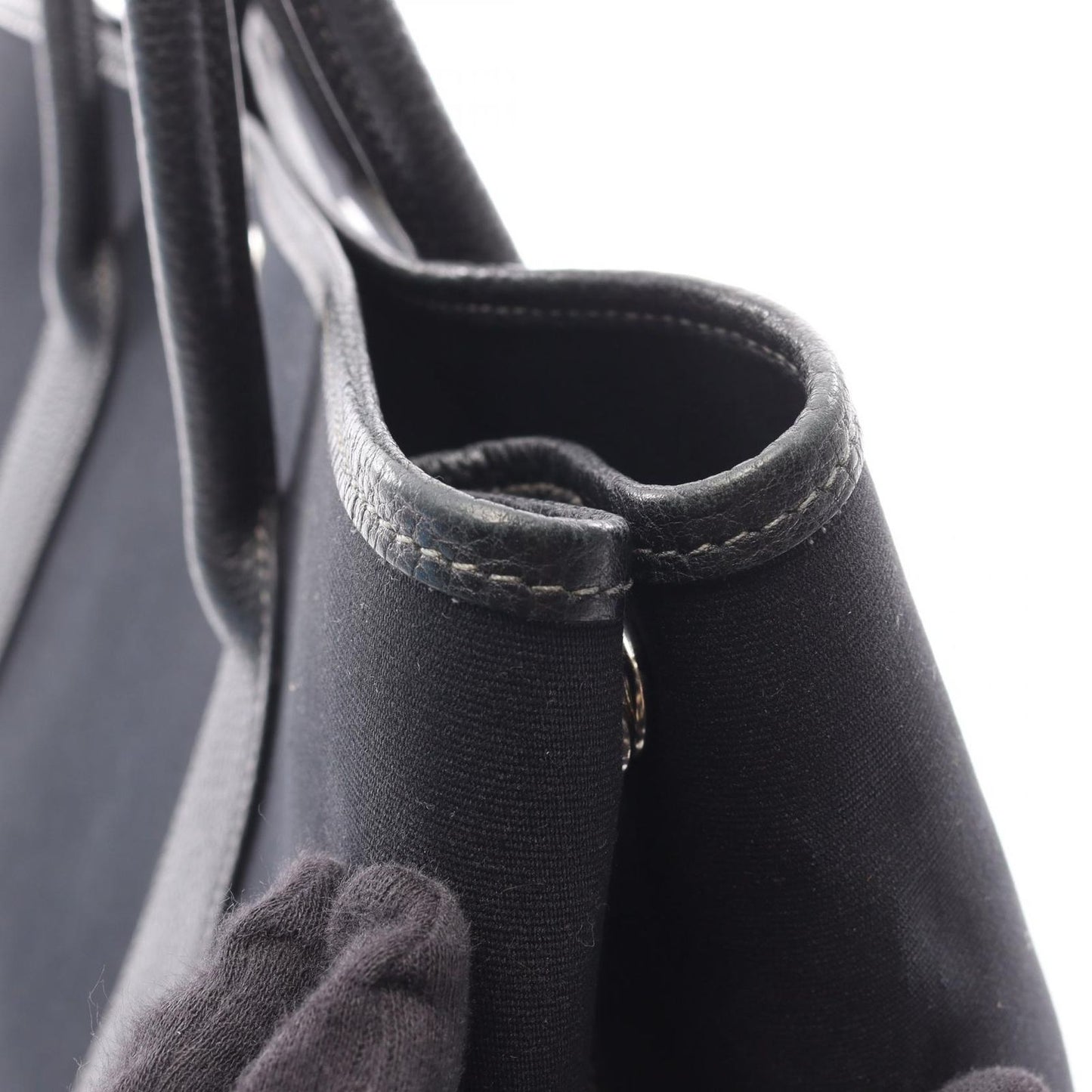 Hermes Tote Garden Party PM Black Leather — view 6