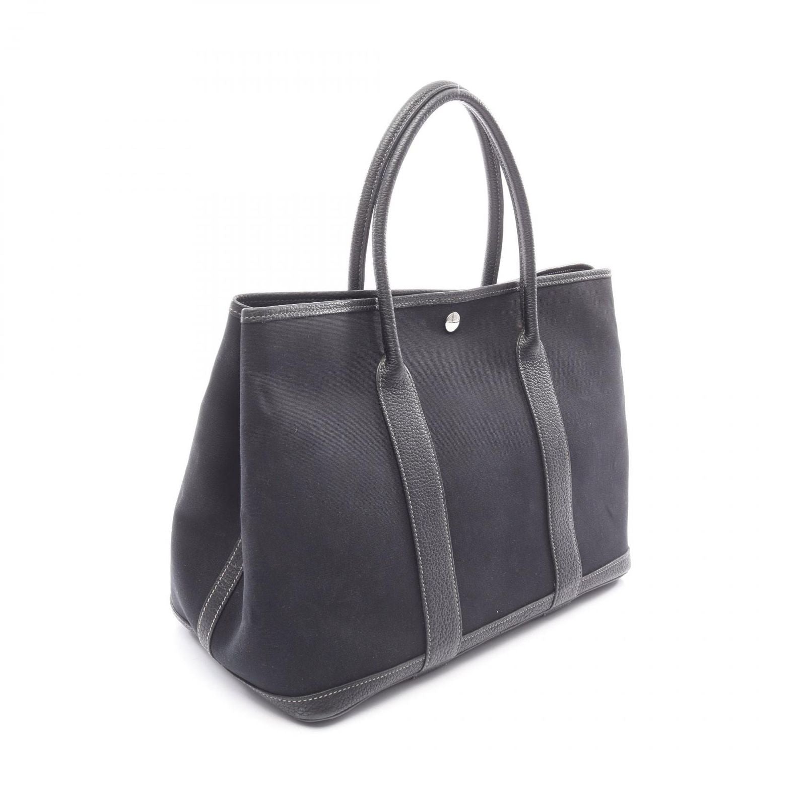 Hermes Tote Garden Party PM Black Leather — view 2