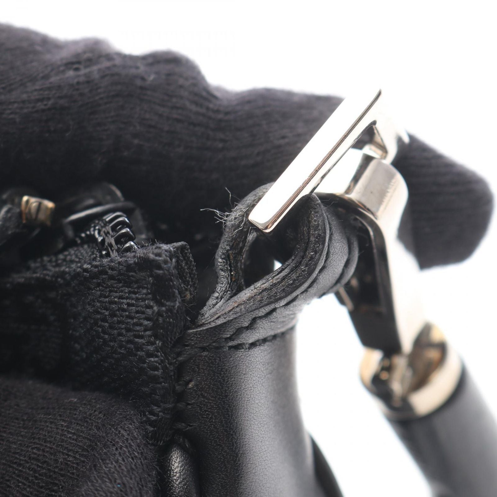 Gucci Handbag Bamboo GG Canvas 001 Black — view 6