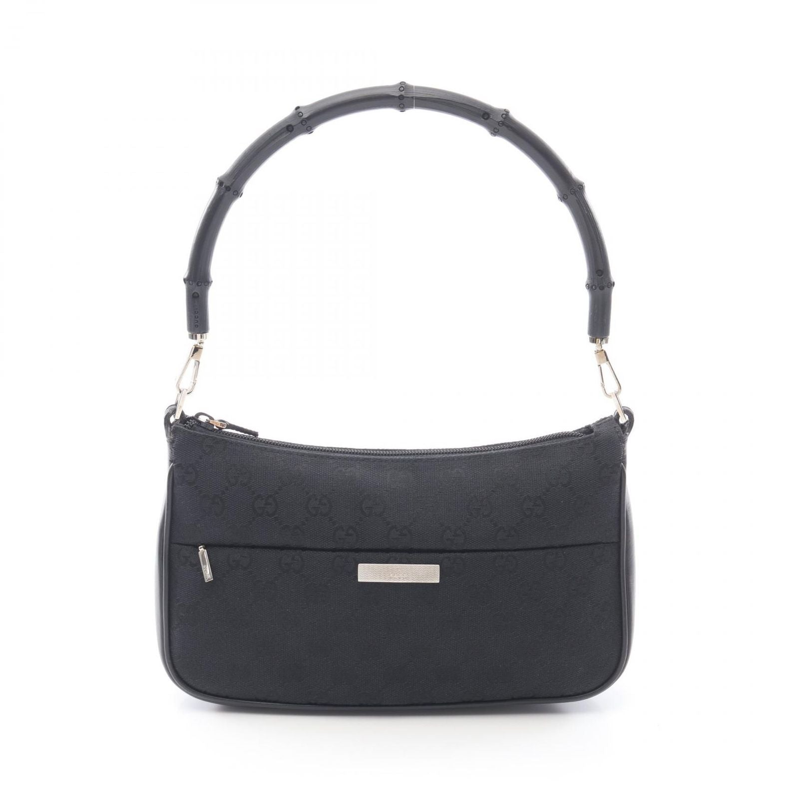Gucci Handbag Bamboo GG Canvas 001 Black