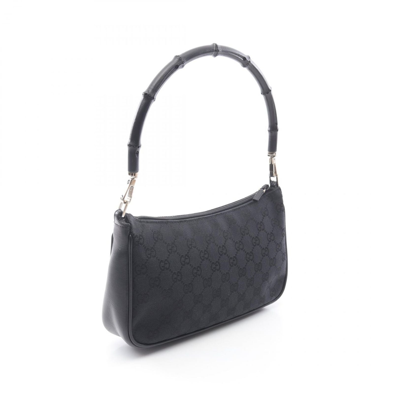 Gucci Handbag Bamboo GG Canvas 001 Black — view 2