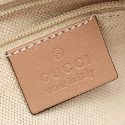 Gucci Handbag Ski Diamante 2-Way Beige Pink Canvas Leather — view 4