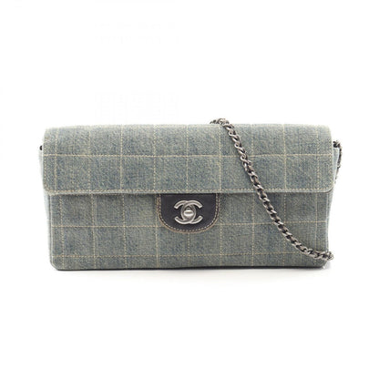 Chanel Shoulder Bag Choco Bar Indigo Denim Bar Chain