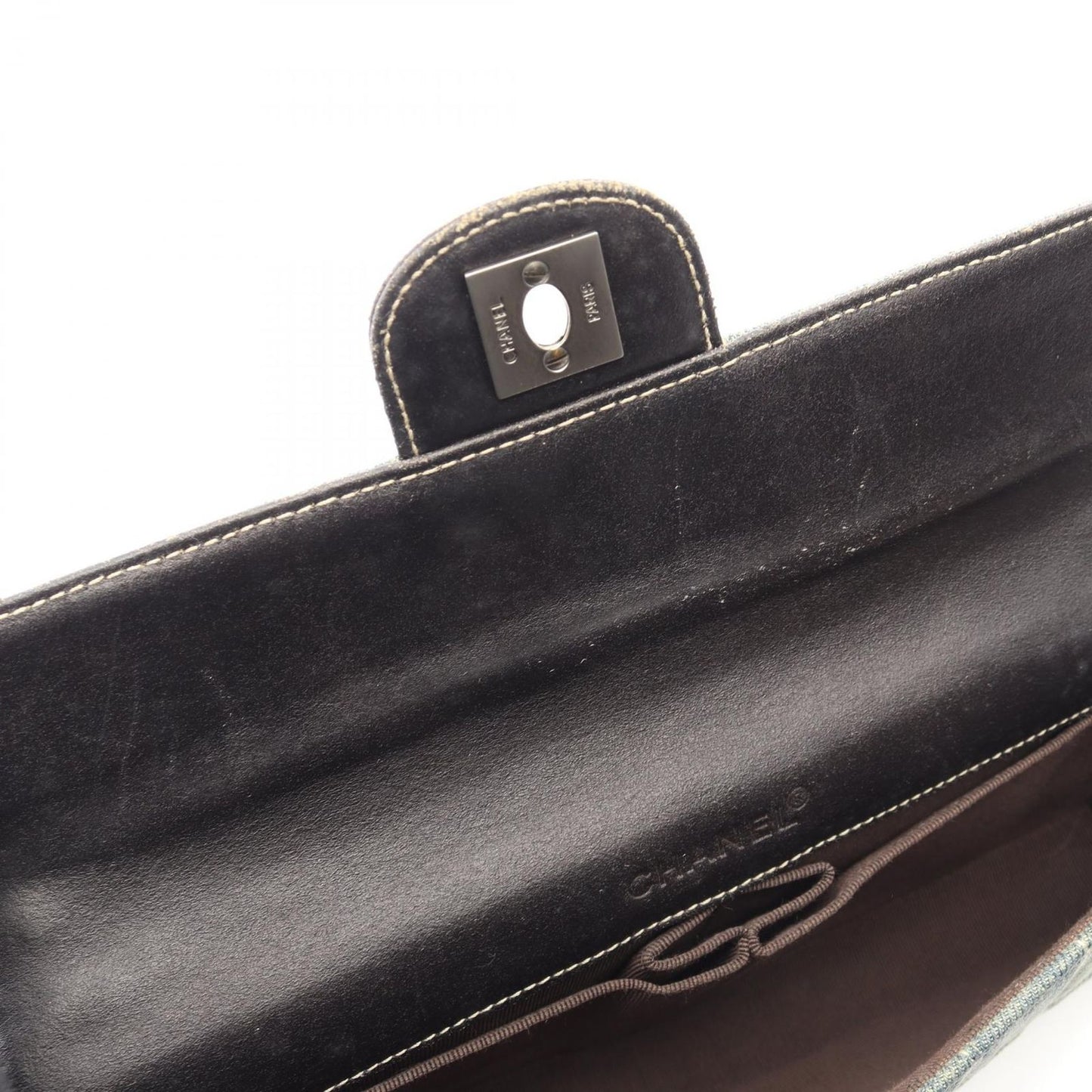 Chanel Shoulder Bag Choco Bar Indigo Denim Bar Chain — view 6