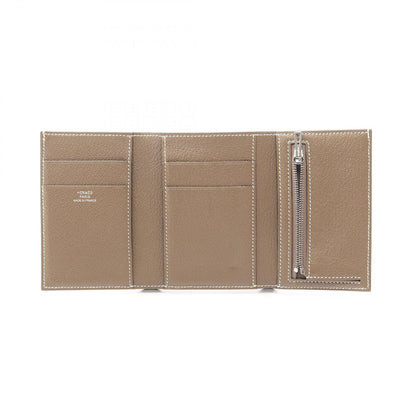 Hermes Trifold Wallet Bearn Combination Etoupe — view 3