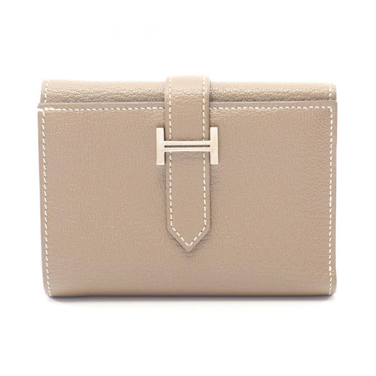 Hermes Trifold Wallet Bearn Combination Etoupe