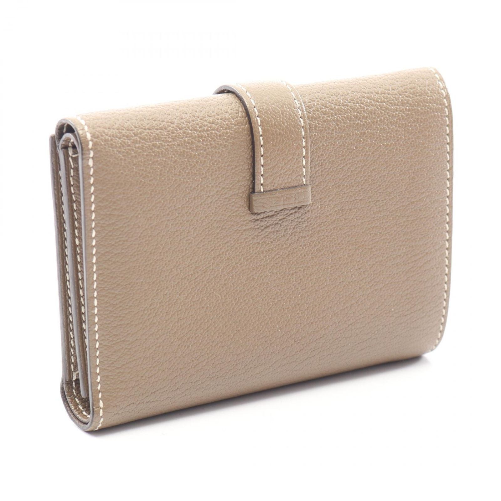 Hermes Trifold Wallet Bearn Combination Etoupe — view 2