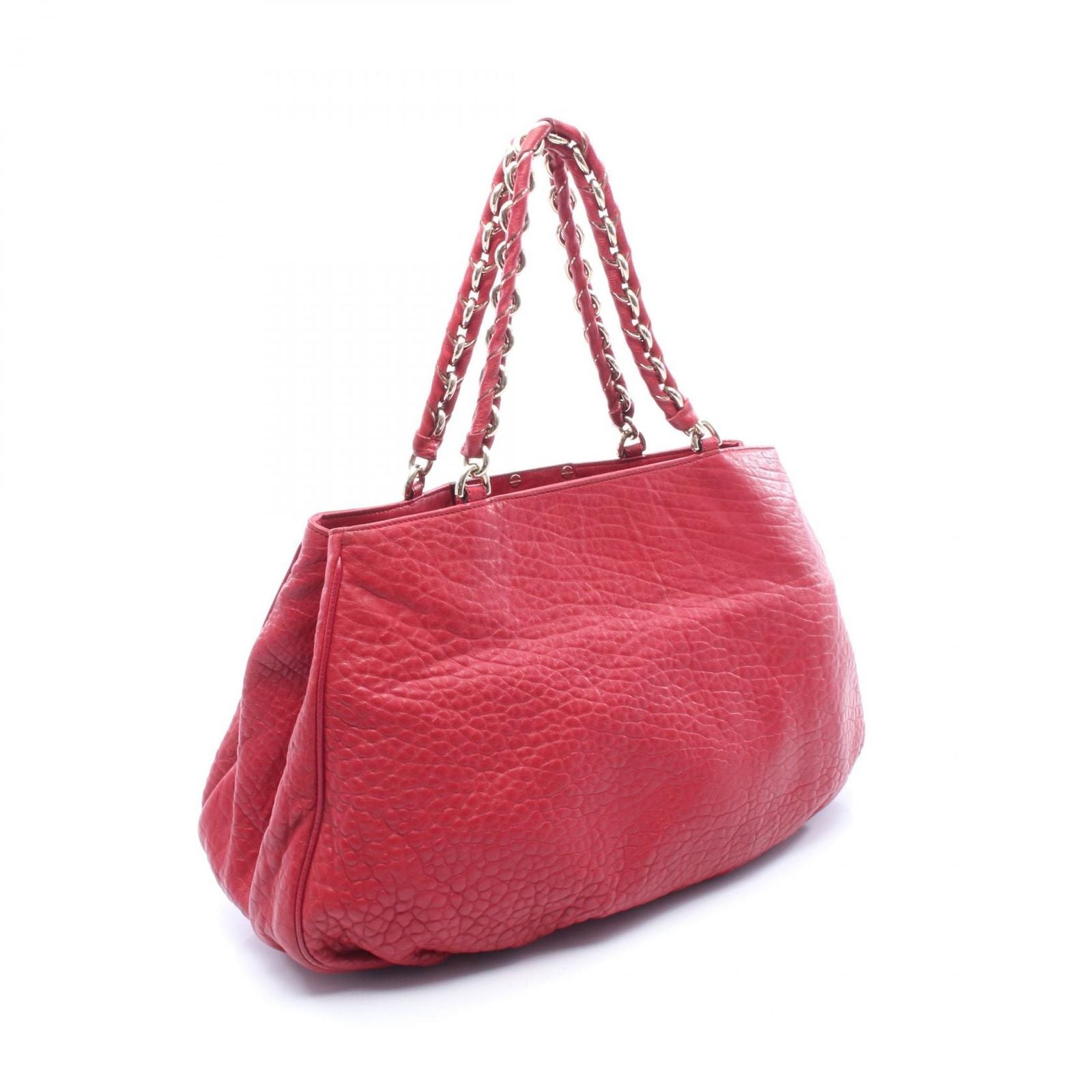 Fendi Tote Mia Red Leather Mia Chain — view 2