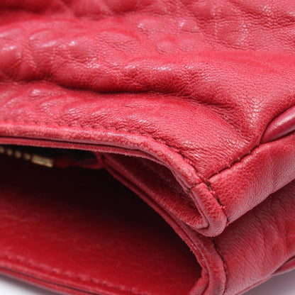 Fendi Tote Mia Red Leather Mia Chain — view 5
