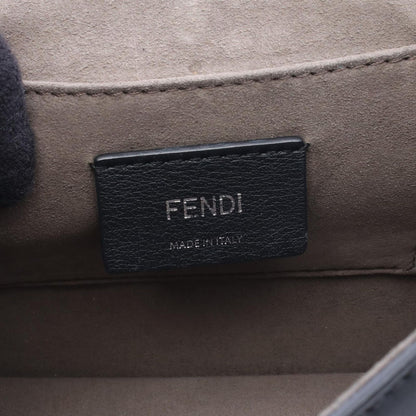 Fendi Shoulder Bag Canai Black Leather Mini Chain — view 4