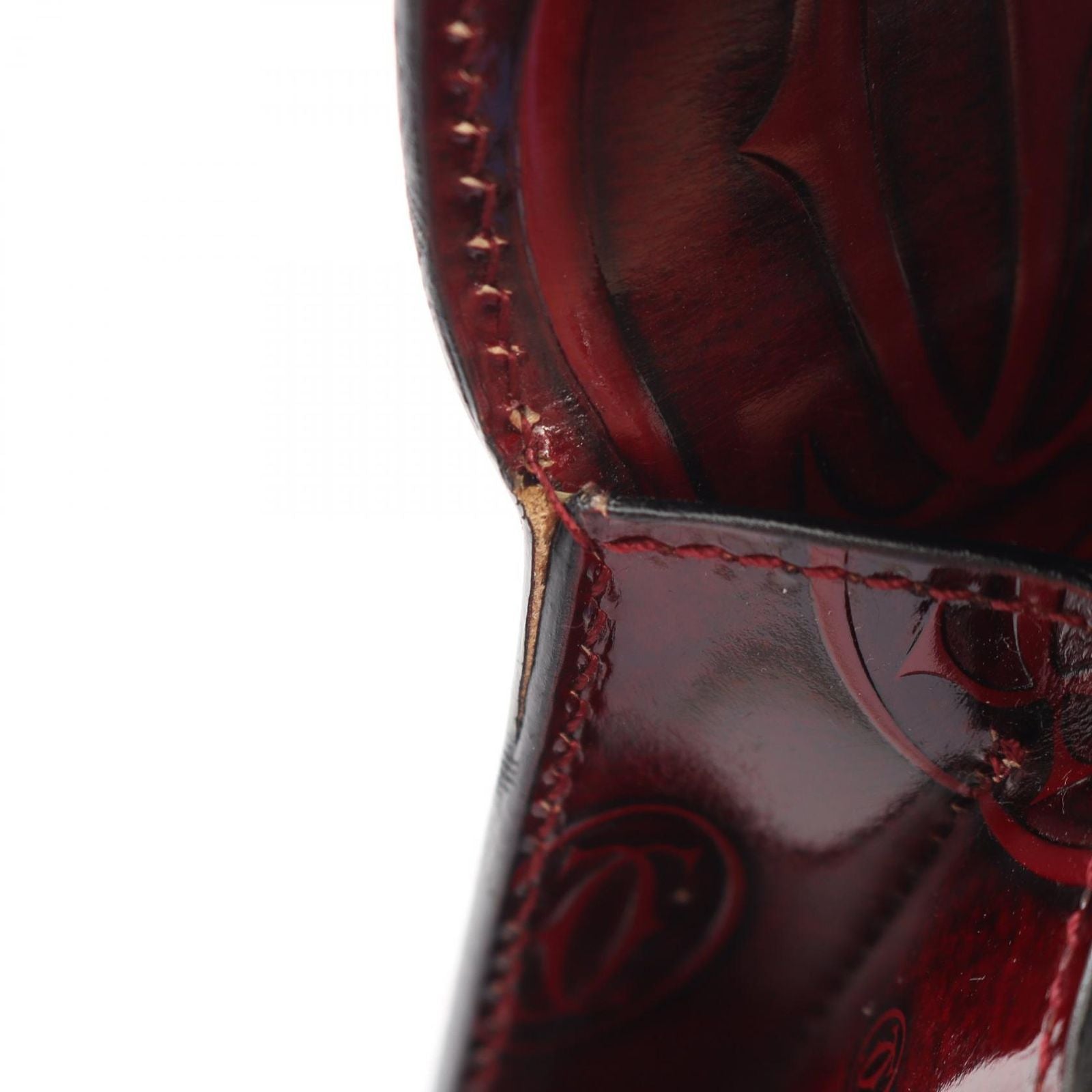 Cartier Handbag Happy Birthday Bordeaux Leather — view 5