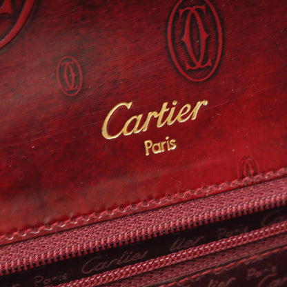 Cartier Handbag Happy Birthday Bordeaux Leather — view 4