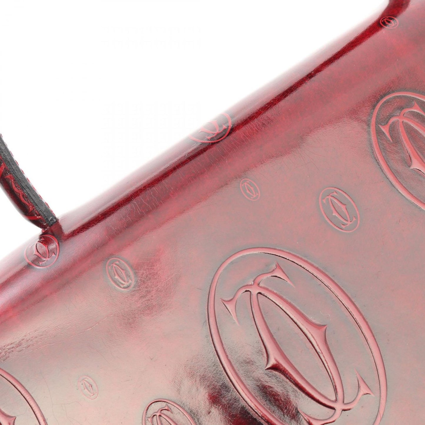 Cartier Handbag Happy Birthday Bordeaux Leather — view 6